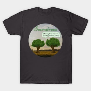 Socratrees - Funny Philosophy Pun T-Shirt